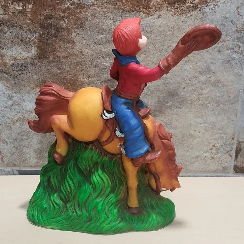 Vintage Howdy Doody Bucking Bronco Clock 1988 Clock Works